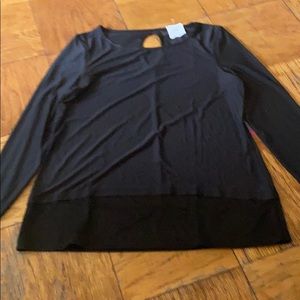 NWT Black long sleeve shirt